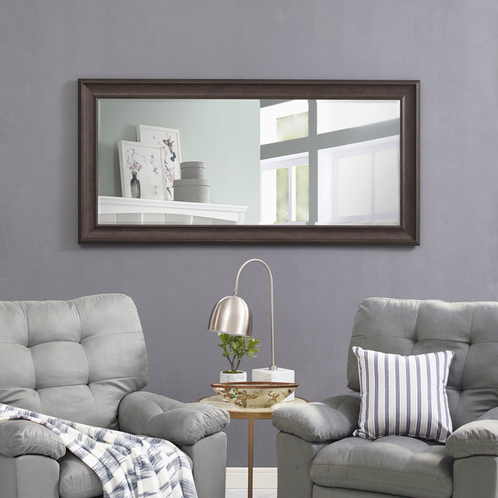 Charlton Home® Chappell 66"x32" Beaded Framed Leaner Floor Mirror Full